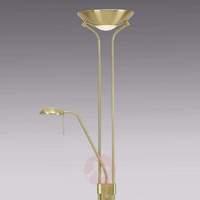 Malena Brass-Coloured Uplight with Dimmer