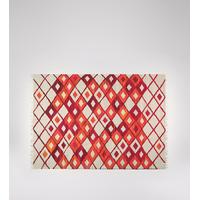 Mandarina Hand-woven rug in Red Diamond