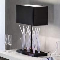 Marlies Table Light with Wooden Decor