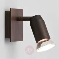 magna single halogen spotlight bronze