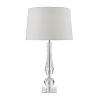MAC4208 Macy Table Lamp With White Faux Silk Shade