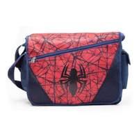 marvel comics ultimate spider man messenger bag with web and logo moti ...