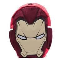 marvel comics iron man unisex shaped mask backpack one size multi colo ...