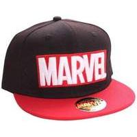 marvel logo black cap