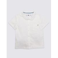 Marie-Chantal Boys Textured Woven Shirt (3 Months - 5 Years)