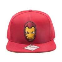 Marvel Comics Captain America: Civil War Iron Man Mask Snapback Baseball Cap One Size Red (sb251002irn)