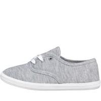 mad wax junior canvas pumps grey marl