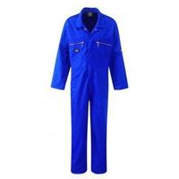 Machine Mart Xtra Dickies Redhawk Zip Front Coverall Royal Blue Junior 28