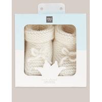 Marie-Chantal Pure Cashmere Knit Booties (1 - 12 Months)