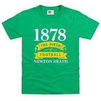 Manchester United Newton Heath - Birth of Football Kid\'s T Shirt
