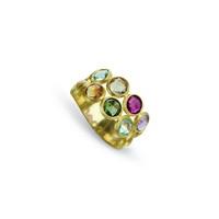 marco bicego jaipur 18ct gold mixed gem two row ring