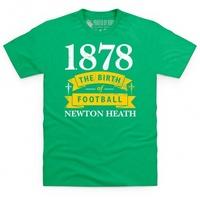 manchester united newton heath birth of football t shirt