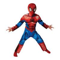 marvel boys deluxe spider man fancy dress 3 4 years