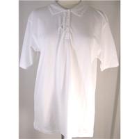 Marks and Spencer - White Polo Shirt - Chest 39 inches