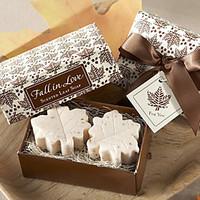 Maple Leaf Shape Love Soap Favor for Wedding Gift
