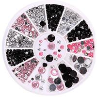 Manicure Diamond Drill Box Imitation White AB 12 Lattice Manicure Acrylic Drill Disc Fashion Nail Art Decorations