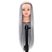 Mannequin Head Salon Hairdressing Cut Training Professional Mannequin Hairdressing 24 inch Wash Hat Haircut with Holder