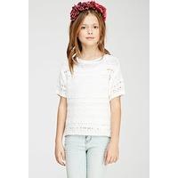 Marled Open-Knit Sweater (Kids)