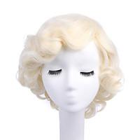 Marilyn Monroe Wig Women Fashion Blonde Synthetic Full Wig Cosplay Hair Wigs