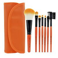 Make-up For You 7pcs Makeup Brushes set Limits bacteria Orange Eyeshadow/Blush/Lip Brush Eye Brow Brush Makeup Kit Cosmetic Brushes Tool set