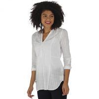 magda tunic white dobby