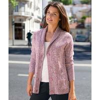 marl shawl collar cardigan