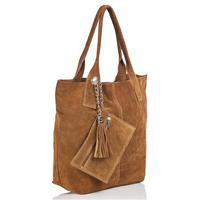 Matilde Costa Ficus Leather Handbag, Honey