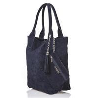 matilde costa ficus leather handbag dark blue