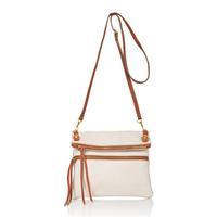 Matilde Costa Cipresso Leather Shoulder Bag, White