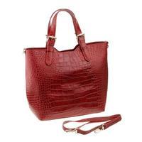 matilde costa cembro leather shoulder bag red