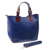 Matilde Costa Cembro Leather Shoulder Bag, Blue