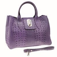 matilda costa leather handbag violet