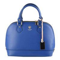 matilda costa bonn leather tote bag royal blue