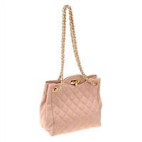 matlide costa ontano leather shoulder bag pink