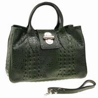 Matlide Costa Catalpa Leather Shoulder Bag, Green