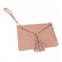 Matlide Costa Carpino Leather Clutch Bag, Pink