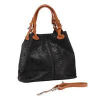 Matilde Costa Magnolia Leather Handbag, Black