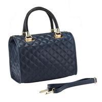 Matilde Costa Leather Olivo Quilted Handbag, Blue