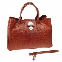 Matilde Costa Leather Catalpa Top Handle Bag, Tan