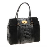 Matilde Costa Leather Bosso Top Handle Bag, Black