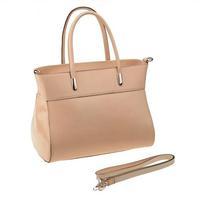 Matilde Costa Leather Betulla Handbag, Beige