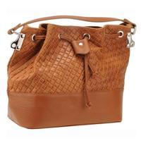 Matilde Costa Leather Acacia Bucket Bag, Honey