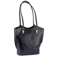 Matilde Costa Ippocastano Leather Tote Bag, Blue