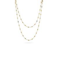 marco bicego siviglia 18ct gold 087 carat diamond necklace