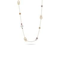 Marco Bicego Jaipur 18ct gold mixed gem single strand necklace