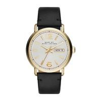 Marc Jacobs Fergus cream dial black strap men\'s watch