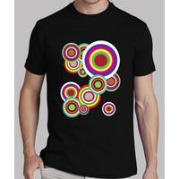 man t-shirt black circles