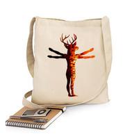 man burning forest - fabric strap