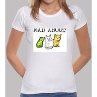 Mad about cats tee-shirt