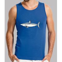mako shark - man, without sleeves, royal blue